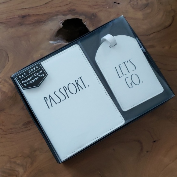 Rae Dunn Other - Rae Dunn Passport cover  and Luggage  Tag